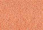 11/0 Miyuki Japanese Seed Beads - Light Peach Lined Crystal Luster #2197