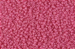 11/0 Miyuki Japanese Seed Beads - Dyed Opaque Flamingo Pink Pearl Coat #4385