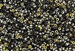 11/0 Miyuki Japanese Seed Beads with Czech Coating - Black Marea