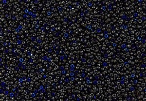 11/0 Miyuki Japanese Seed Beads with Czech Coating - Black Azuro