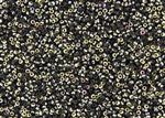 11/0 Miyuki Japanese Seed Beads with Czech Coating - Black Vitrail