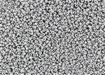 11/0 Miyuki Japanese Seed Beads with Czech Coating - White Opaque Silver Metallic