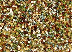 11/0 Miyuki Japanese Seed Beads - Earthtones Mix