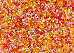 11/0 Miyuki Japanese Seed Beads - Mango Tango Mix