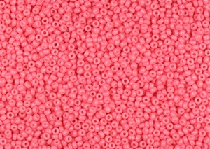 11/0 Miyuki Japanese Seed Beads - Duracoat Dyed Opaque Tickle Me Pink #D4465