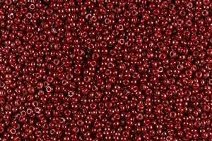 11/0 Miyuki Japanese Seed Beads - Duracoat Dyed Opaque Coffee Cherry Maroon #D4470