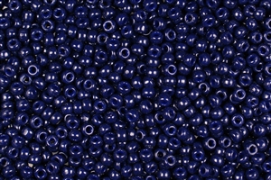 11/0 Miyuki Japanese Seed Beads - Duracoat Dyed Opaque Dark Navy Blue #D4494