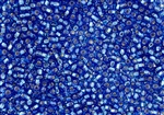 15/0 Miyuki Japanese Seed Beads - Capri Blue Silver Lined Square Hole #32