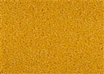 15/0 Miyuki Japanese Seed Beads - Opaque Sunflower Yellow Rainbow #404DR