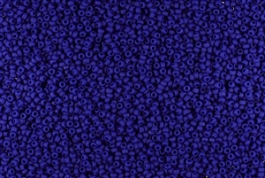 15/0 Miyuki Japanese Seed Beads - Cobalt Blue Opaque Matte #414F