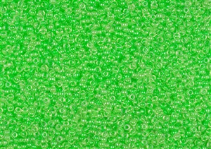 15/0 Miyuki Japanese Seed Beads - Luminous Neon Green #1120