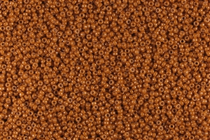 15/0 Miyuki Japanese Seed Beads - Dyed Opaque Orange Pumpkin Spice #1364