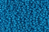 15/0 Miyuki Japanese Seed Beads - Dyed Opaque Blue Turquoise Luster #1367L