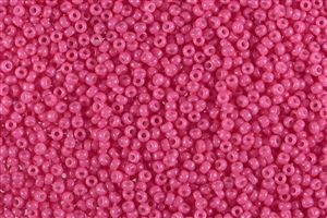 15/0 Miyuki Japanese Seed Beads - Dyed Opaque French Rose Pink #1371