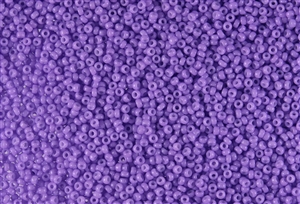 15/0 Miyuki Japanese Seed Beads - Dyed Opaque Wisteria Purple #1377