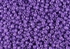 15/0 Miyuki Japanese Seed Beads - Dyed Opaque Wisteria Purple Luster #1377L