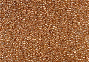 15/0 Miyuki Japanese Seed Beads - Translucent Golden Luster #2372