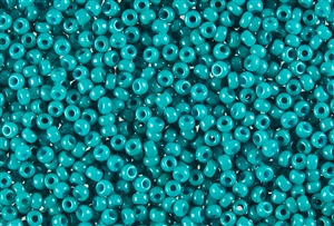 15/0 Miyuki Japanese Seed Beads - Dyed Opaque Turquoise #2540