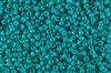 15/0 Miyuki Japanese Seed Beads - Dyed Opaque Turquoise Luster #2540L