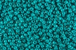 15/0 Miyuki Japanese Seed Beads - Dyed Opaque Turquoise Luster #2540L