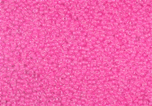 15/0 Miyuki Japanese Seed Beads - Luminous Neon Pink #4299