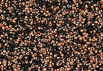 15/0 Miyuki Japanese Seed Beads with Czech Coating - Black Sunset Matte