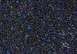 15/0 Miyuki Japanese Seed Beads with Czech Coating - Black Azuro Matte