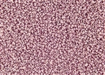 15/0 Miyuki Japanese Seed Beads with Czech Coating - Opaque Marbled Pink Luster