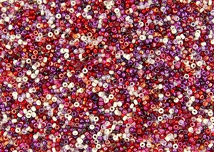 15/0 Miyuki Japanese Seed Beads - Strawberry Fields Mix