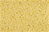 15/0 Miyuki Japanese Seed Beads - Duracoat Dyed Opaque Light Lemon Ice #D4451