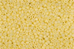 15/0 Miyuki Japanese Seed Beads - Duracoat Dyed Opaque Light Lemon Ice #D4451