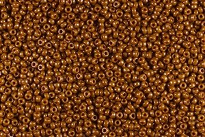 15/0 Miyuki Japanese Seed Beads - Duracoat Dyed Opaque Sweet Potato Pie #D4458