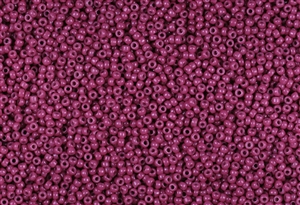 15/0 Miyuki Japanese Seed Beads - Duracoat Dyed Opaque Mauve Pansy #D4468