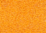 6/0 Matsuno Japanese Seed Beads - Luminous Apricot Lined Crystal #202A