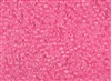 6/0 Matsuno Japanese Seed Beads - Luminous Pink Lined Crystal #207D