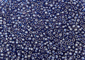 6/0 Matsuno Japanese Seed Beads - Blueberry Stardust Lined #323A