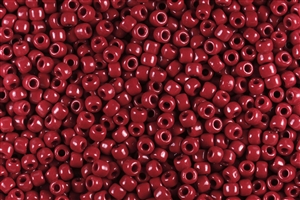 6/0 Matsuno Japanese Seed Beads - Opaque Burgundy Red #408A