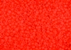 6/0 Matsuno Japanese Seed Beads - Milky Neon Coral Frosted #F206