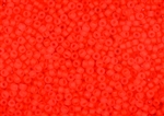 6/0 Matsuno Japanese Seed Beads - Milky Neon Coral Frosted #F206