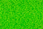 6/0 Matsuno Japanese Seed Beads - Milky Neon Green Frosted #F206B