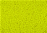 6/0 Matsuno Japanese Seed Beads - Milky Neon Yellow Frosted #F206C