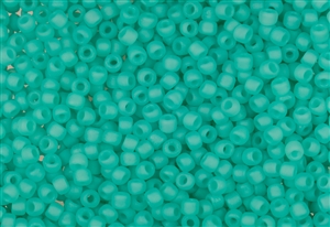6/0 Matsuno Japanese Seed Beads - Milky Minty Seafoam Green Frosted #F219A