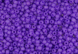 6/0 Matsuno Japanese Seed Beads - Milky Bodacious Purple Frosted #F222A