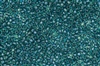 8/0 Matsuno Japanese Seed Beads - Teal / Blue Zircon Stardust Lined #323C