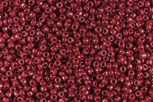 8/0 Matsuno Japanese Seed Beads - Opaque Burgundy Red #408A