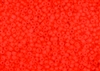 8/0 Matsuno Japanese Seed Beads - Milky Neon Coral Frosted #F206