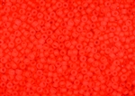 8/0 Matsuno Japanese Seed Beads - Milky Neon Coral Frosted #F206