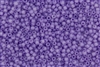 8/0 Matsuno Japanese Seed Beads - Milky Light Purple Frosted #F222