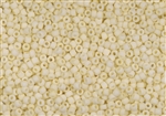 8/0 Matsuno Japanese Seed Beads - Opaque Cream Frosted #F421B