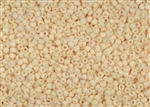 8/0 Matsuno Japanese Seed Beads - Opaque Pale Peach Frosted #F421G